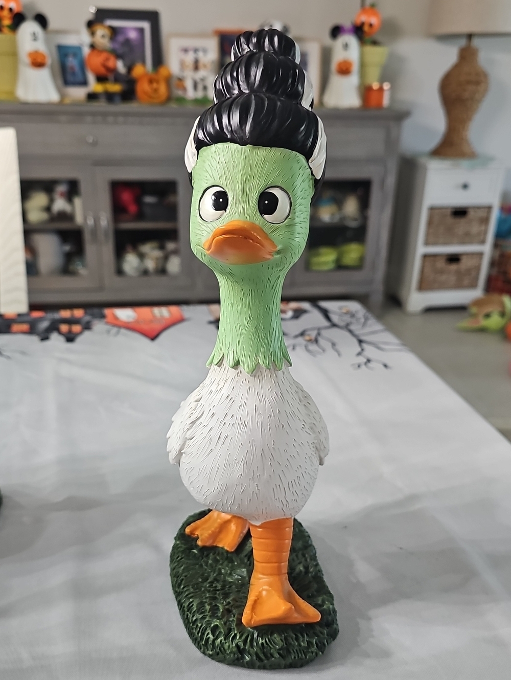 New! Halloween Bride Of Frankenstein Duck